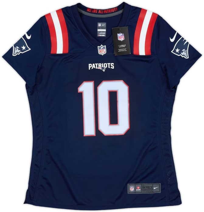 2021-23 New England Patriots Jones #10 Nike Game Home Jersey Womens (L)