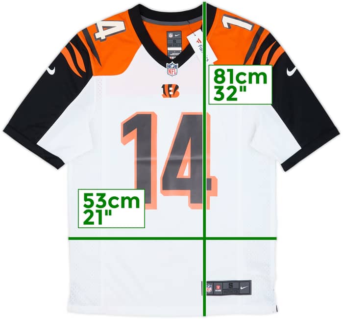 2012-19 Cincinnati Bengals Dalton #14 Nike Game Away Jersey (S)