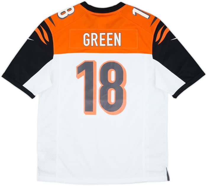 2012-20 Cincinnati Bengals Green #18 Nike Game Away Jersey (L)