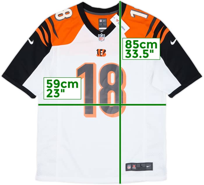 2012-20 Cincinnati Bengals Green #18 Nike Game Away Jersey (L)