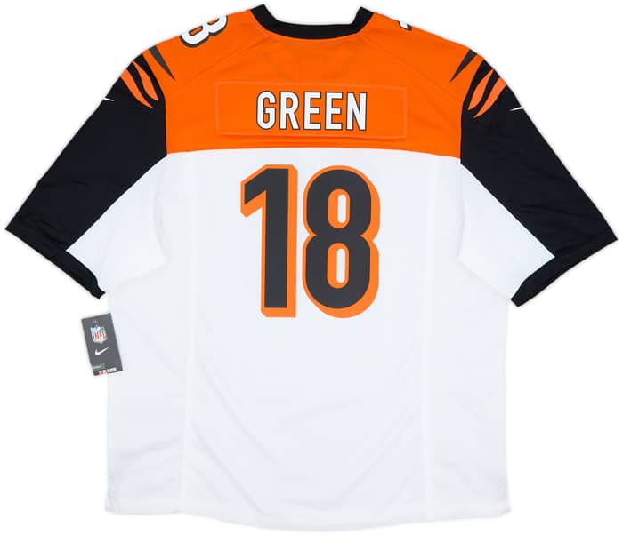 2012-20 Cincinnati Bengals Green #18 Nike Game Away Jersey (XXL)