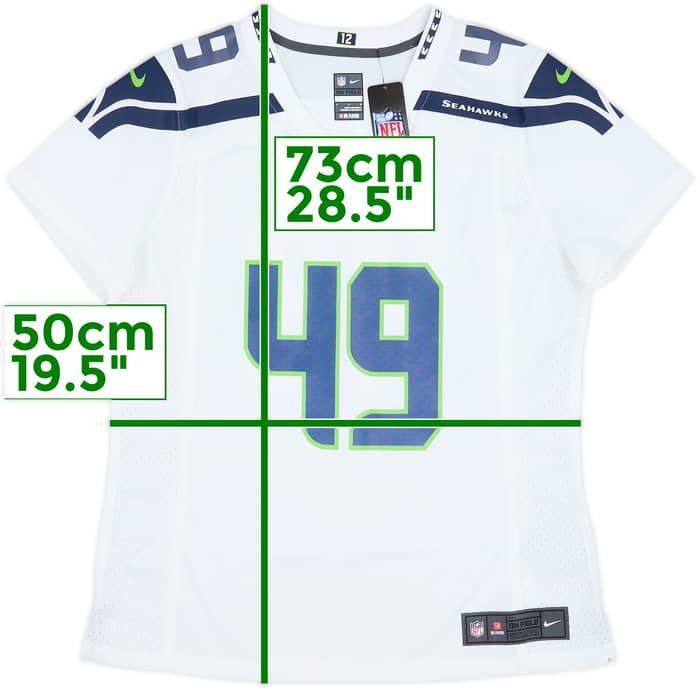 2018-20 Seattle Seahawks Griffin #49 Nike Game Away Jersey Womens (L)
