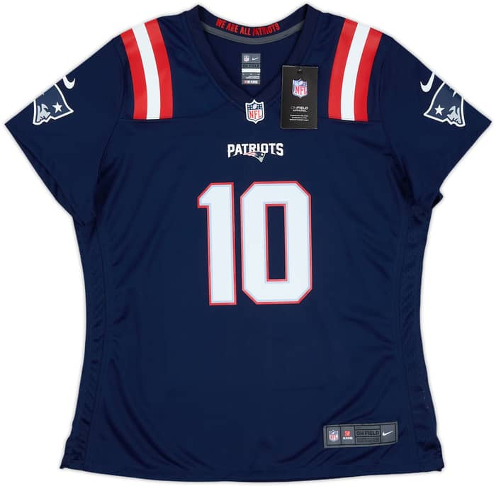2021-23 New England Patriots Jones #10 Nike Game Home Jersey Womens (XL)