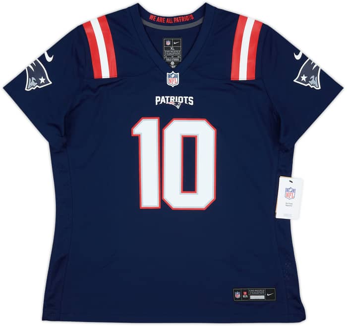 2021-23 New England Patriots Jones #10 Nike Game Home Jersey Womens (XL)
