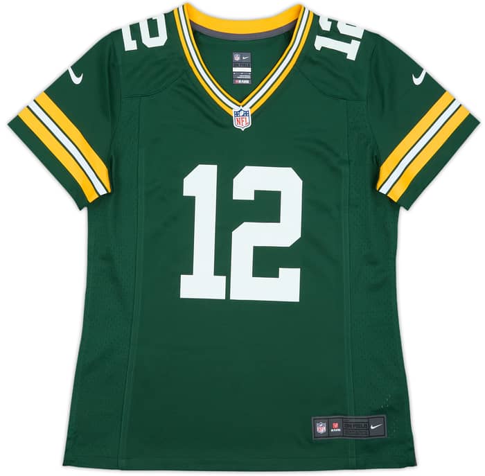 2012-22 Green Bay Packers Rodgers #12 Nike Game Home Jersey Womens (M)