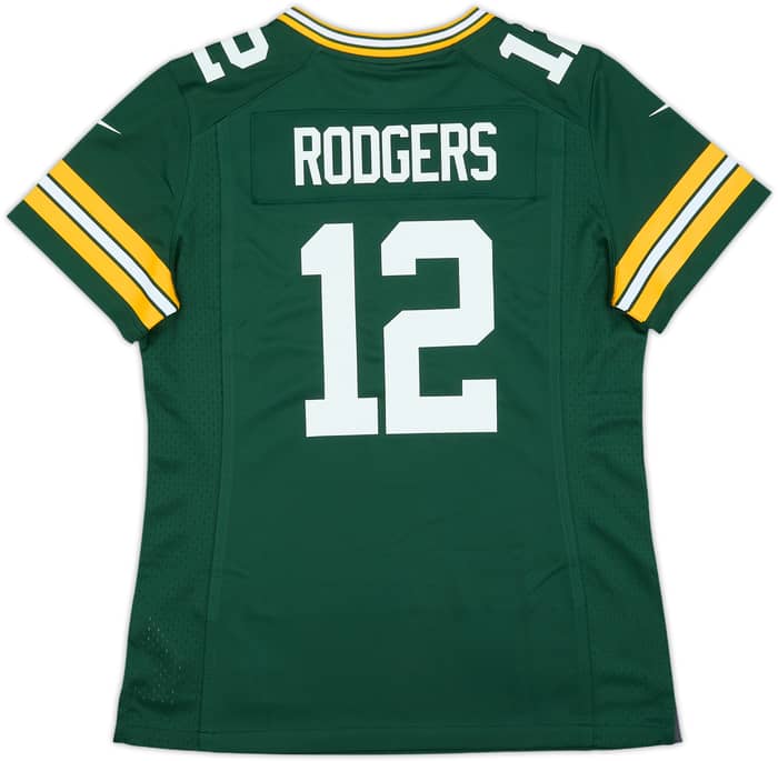 2012-22 Green Bay Packers Rodgers #12 Nike Game Home Jersey Womens (M)