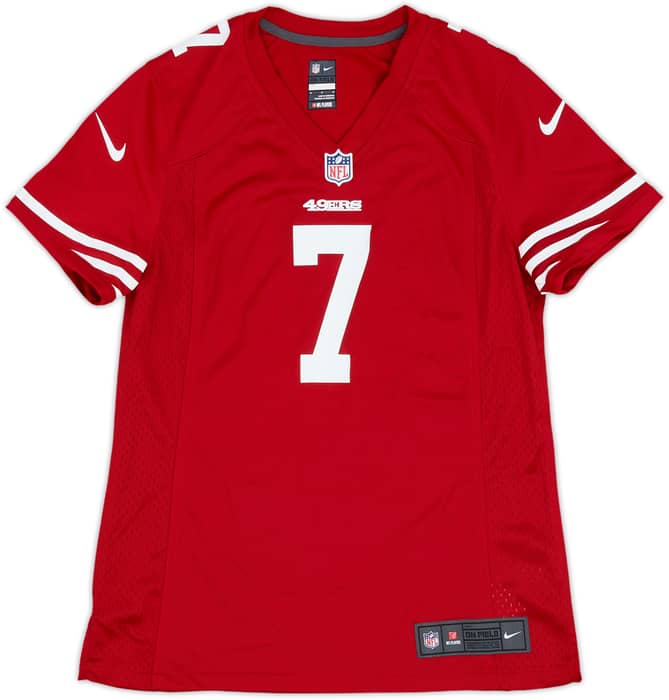 2012-16 San Francisco 49ers Kaepernick #7 Nike Game Home Jersey Womens - 10/10 - (M)
