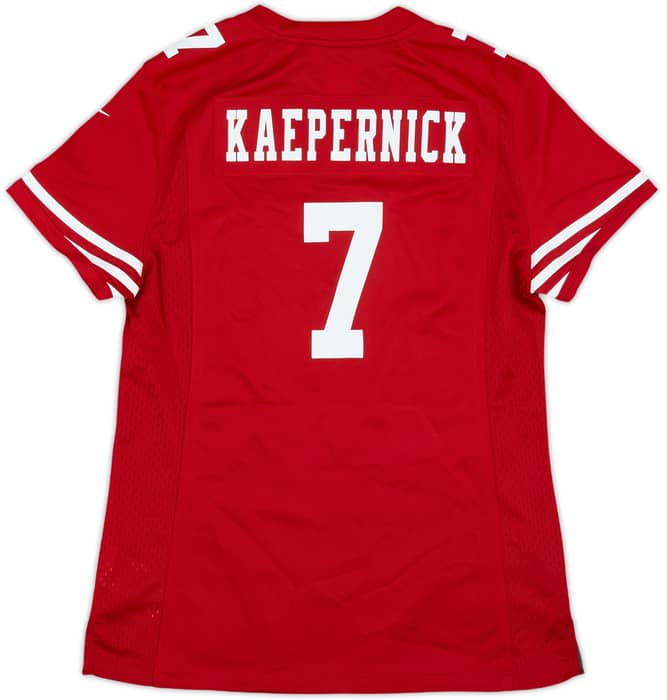2012-16 San Francisco 49ers Kaepernick #7 Nike Game Home Jersey Womens - 10/10 - (M)