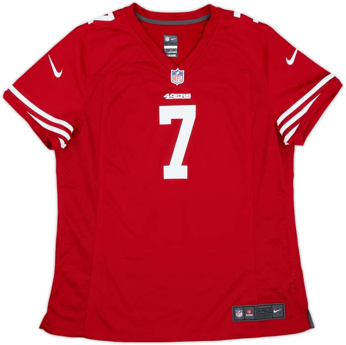 2012-16 San Francisco 49ers Kaepernick #7 Nike Game Home Jersey Womens - 10/10 - (XL)
