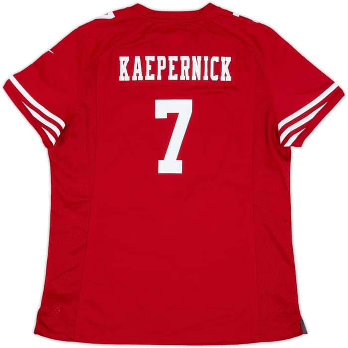 2012-16 San Francisco 49ers Kaepernick #7 Nike Game Home Jersey Womens - 10/10 - (XL)