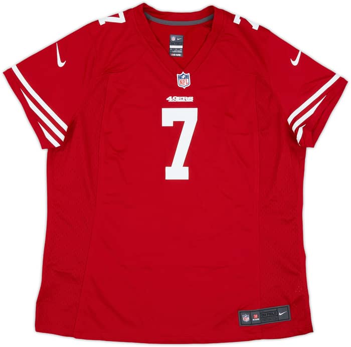 2012-16 San Francisco 49ers Kaepernick #7 Nike Game Home Jersey Womens - 10/10 - (XXL)
