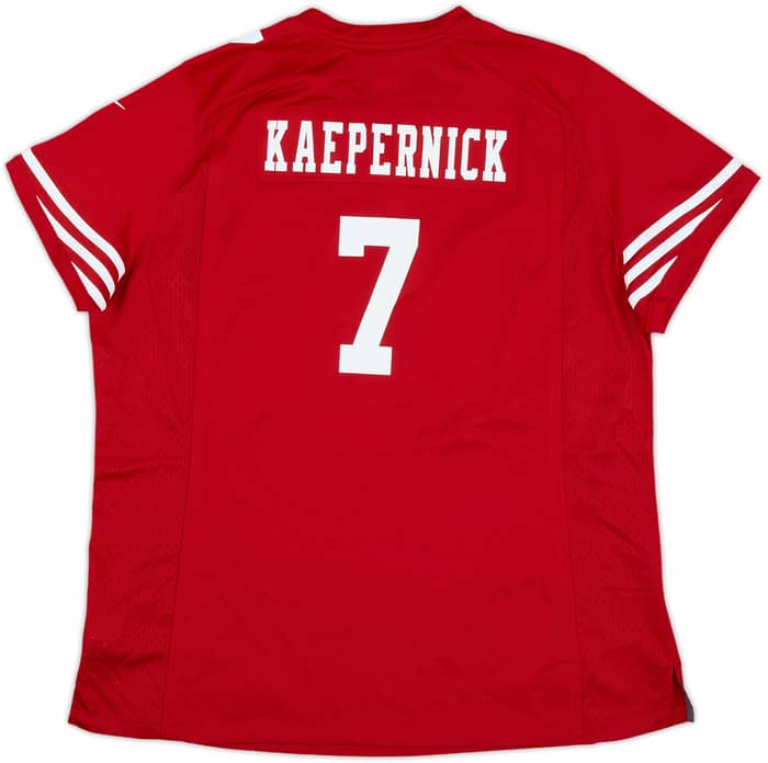 2012-16 San Francisco 49ers Kaepernick #7 Nike Game Home Jersey Womens - 10/10 - (XXL)