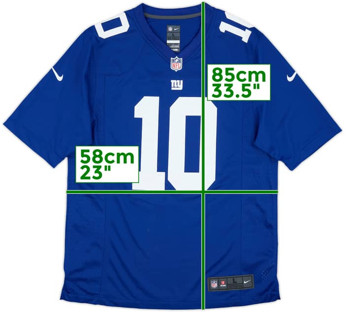 2012-19 New York Giants Manning #10 Nike Game Home Jersey - 6/10 - (L)
