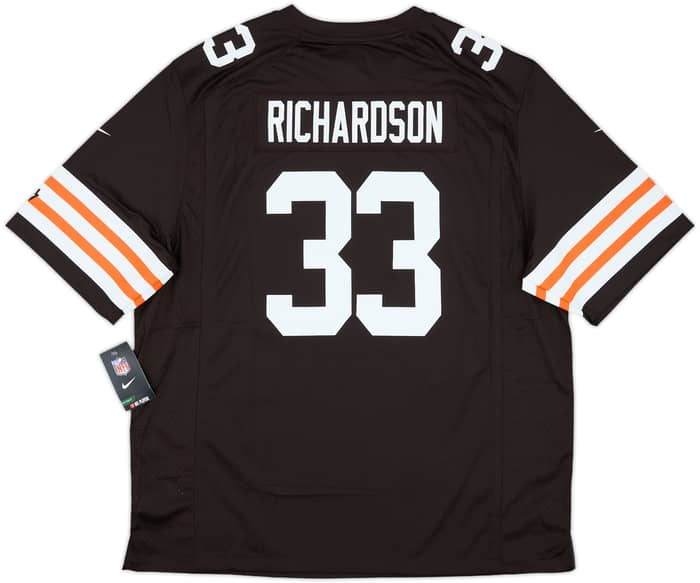 2012-13 Cleveland Browns Richardson #33 Nike Game Home Jersey (XXL)