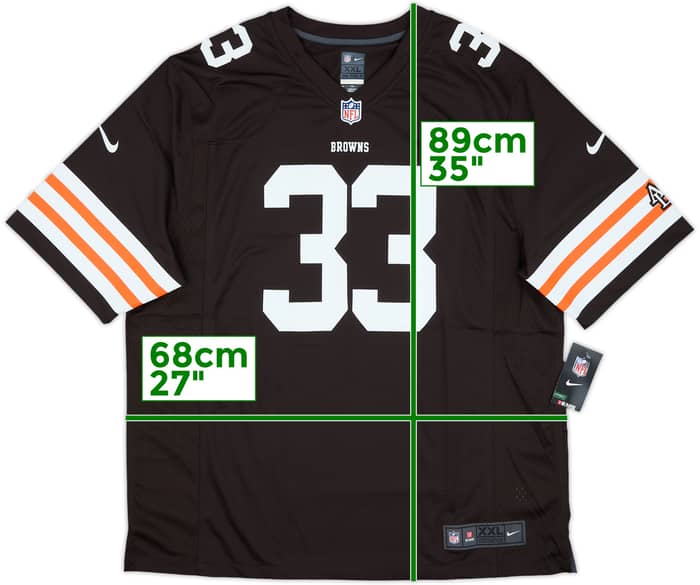 2012-13 Cleveland Browns Richardson #33 Nike Game Home Jersey (XXL)