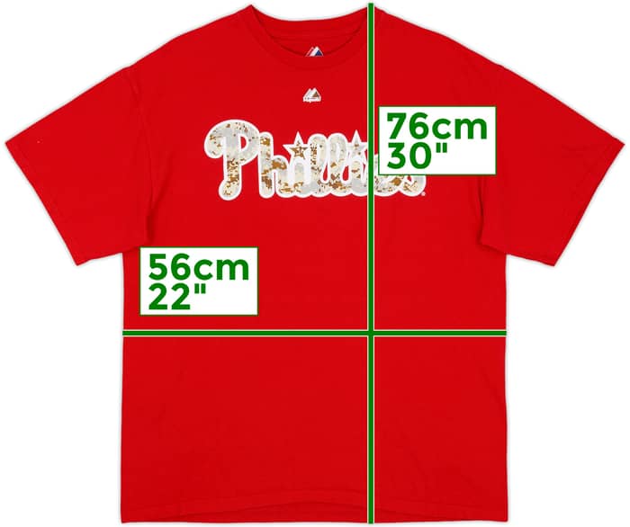 2012 Philadelphia Phillies Hamels #35 Majestic Tee - 9/10 - (XL)