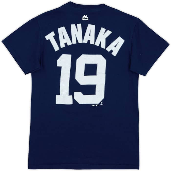 2014 New York Yankees Tanaka #19 Majestic Tee - 9/10 - (S)