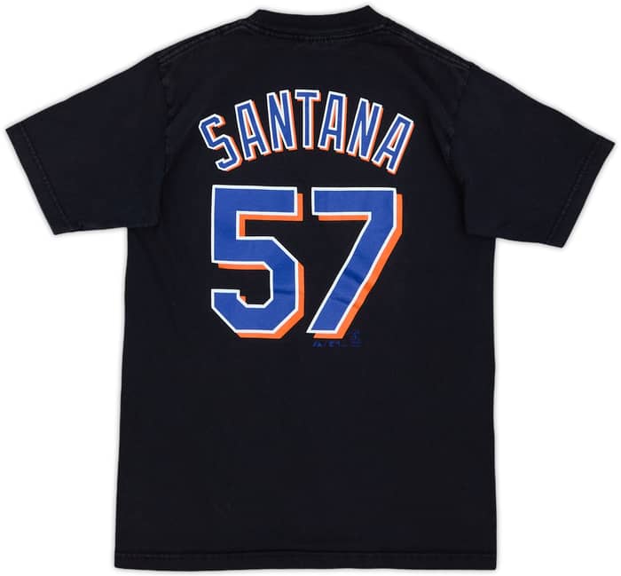 2008 New York Mets Santana #57 Majestic Tee - 7/10 - (M)