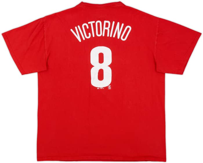 2011 Philadelphia Phillies Victorino #8 Majestic Tee - 5/10 - (L)