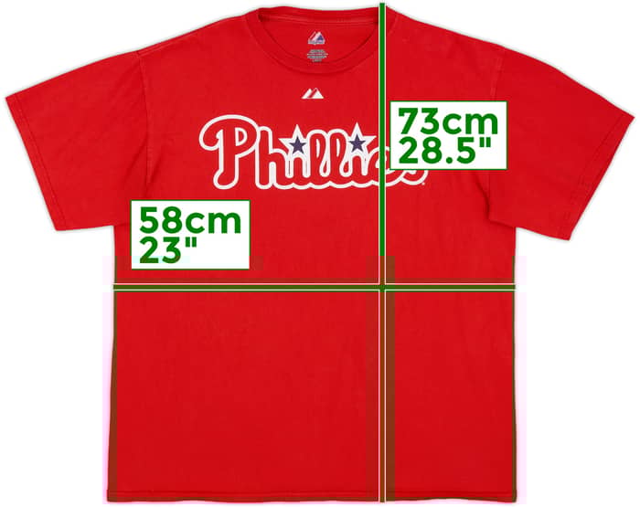 2011 Philadelphia Phillies Victorino #8 Majestic Tee - 5/10 - (L)