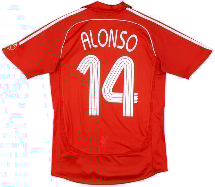 2006-08 Liverpool Home Shirt Alonso #14 - 5/10 - (S)
