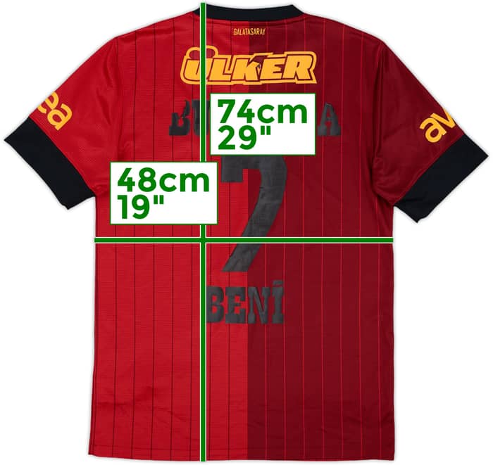 2012-13 Galatasaray Third Shirt Bu Sevda Beni #7 - 5/10 - (S)