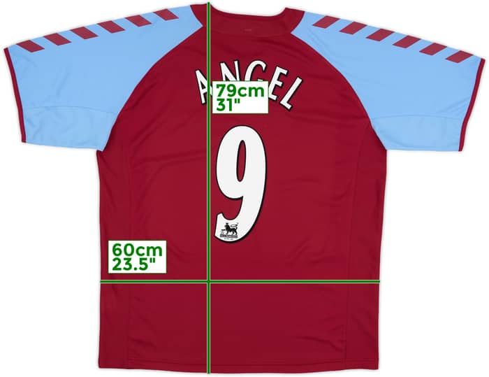 2004-05 Aston Villa Home Shirt Angel #9 - 8/10 - (L)