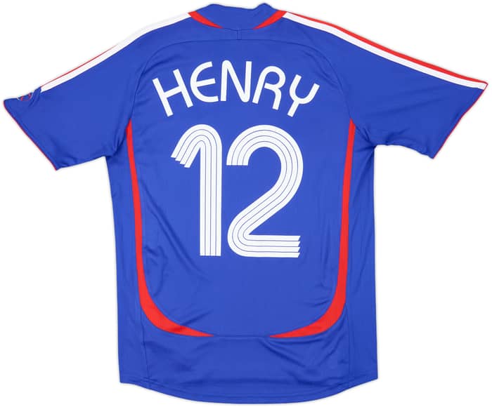 2006-07 France Home Shirt Henry #12 - 8/10 - (S)