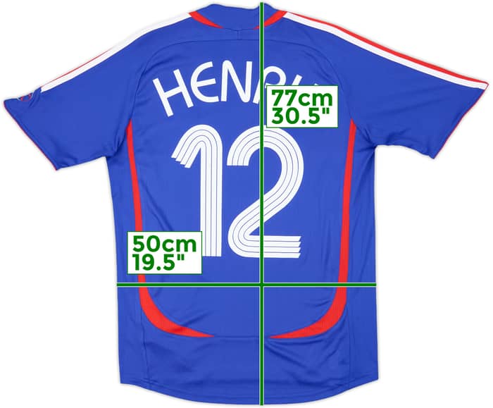 2006-07 France Home Shirt Henry #12 - 8/10 - (S)