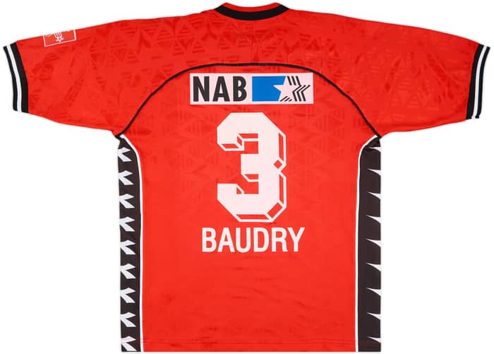 2000-01 FC Aarau Match Issue Home Shirt Baudry #3