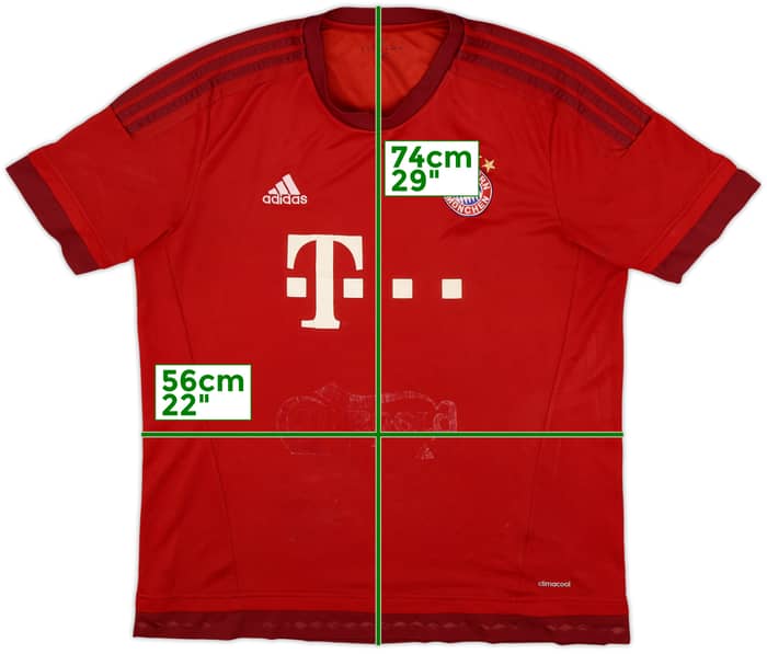 2015-16 Bayern Munich Home Shirt - 3/10 - (XL)