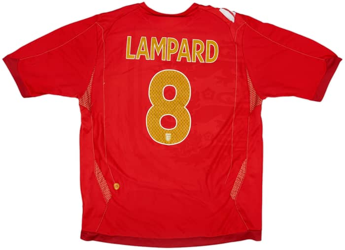 2006-08 England Away Shirt Lampard #8 - 5/10 - (L)