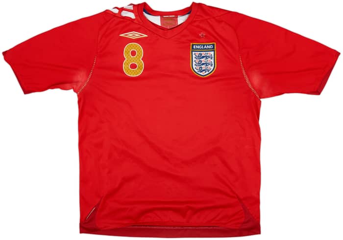 2006-08 England Away Shirt Lampard #8 - 5/10 - (L)