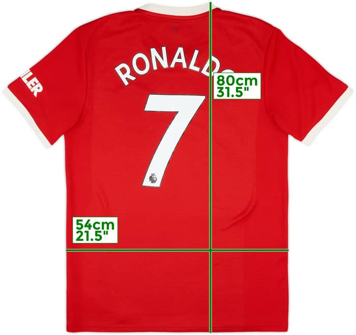 2021-22 Manchester United Home Shirt Ronaldo #7 - 7/10 - (L)