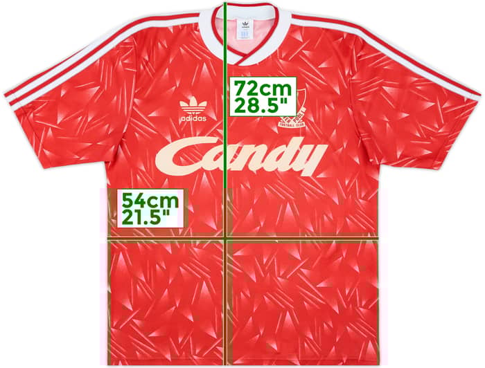 1989-91 Liverpool Home Shirt - 9/10 - (M/L)
