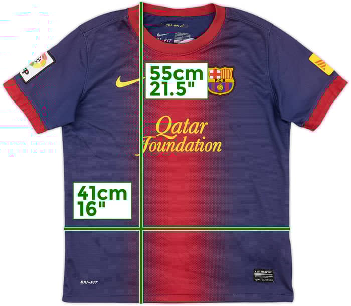 2012-13 Barcelona Home Shirt - 7/10 - (M.Boys)