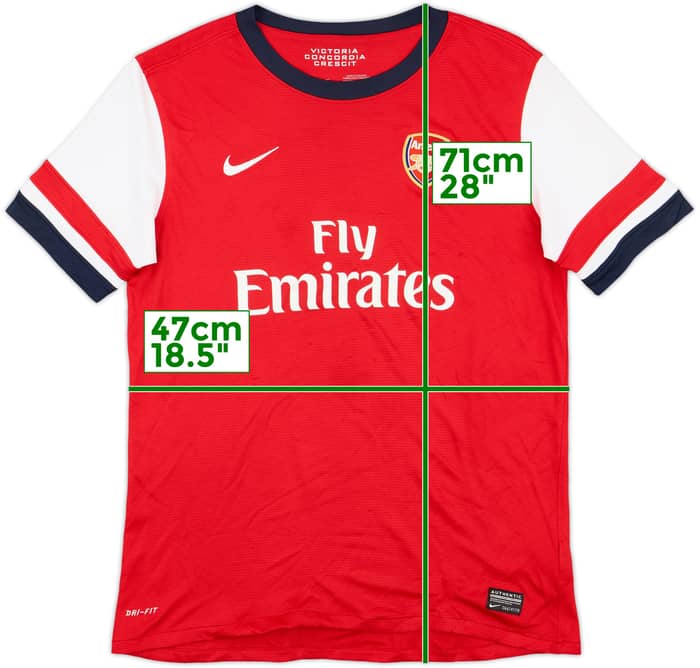 2012-14 Arsenal Home Shirt - 8/10 - (XL.Boys)