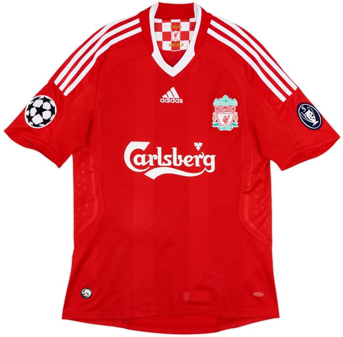 2008-10 Liverpool Home Shirt Gerrard #8 - 7/10 - (S)