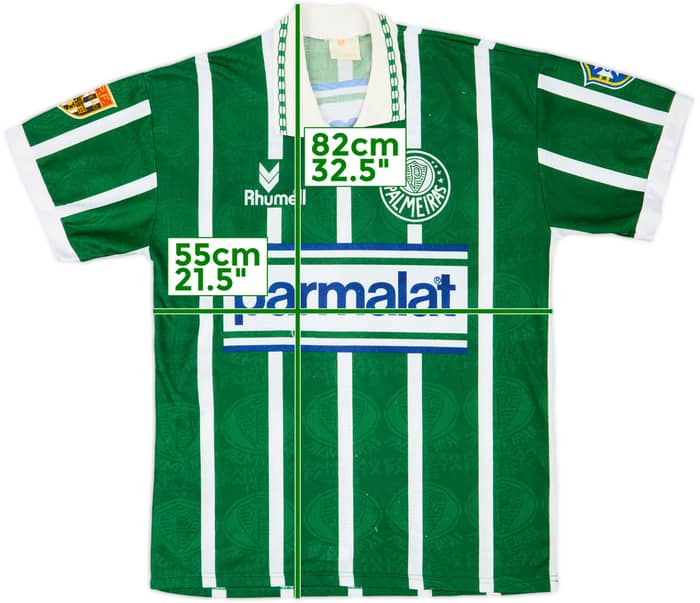 1993-94 Palmeiras Home Shirt #7 - 8/10 - (XL)