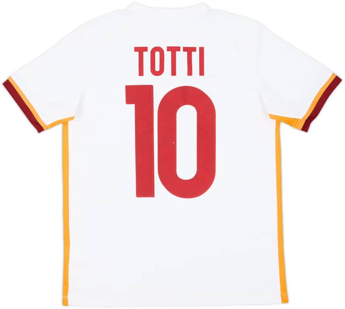 2015-16 Roma Away Shirt Totti #10 - 7/10 - (XL.Boys)