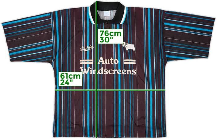 1993-95 Derby County Away Shirt - 6/10 - (XL)