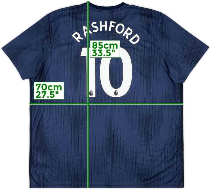 2018-19 Manchester United Third Shirt Rashford #10 - 10/10 - (3XL)