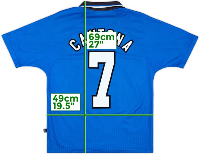 1996-98 Manchester United Third Shirt Cantona #7 - 7/10 - (Y)