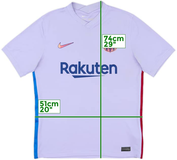 2021-22 Barcelona Away Shirt - 9/10 - (M)