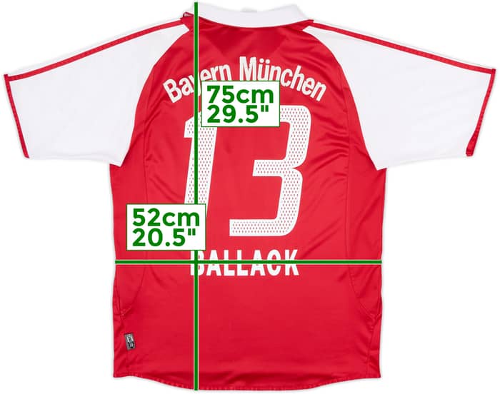 2003-04 Bayern Munich Home Shirt Ballack #13 - 6/10 - (M)