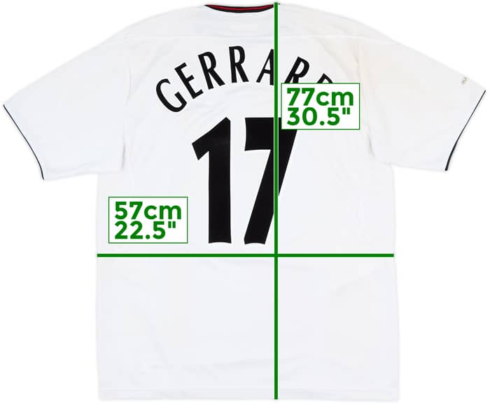 2003-04 Liverpool Away Shirt Gerrard #17 - 6/10 - (L)