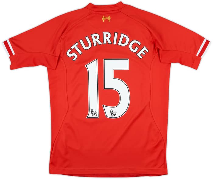 2013-14 Liverpool Home Shirt Sturridge #15 - 8/10 - (XL.Boys)