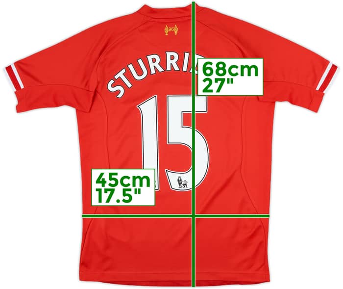 2013-14 Liverpool Home Shirt Sturridge #15 - 8/10 - (XL.Boys)