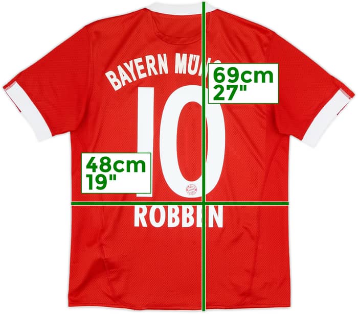 2009-10 Bayern Munich Home Shirt Robben #10 - 8/10 - (XL.Boys)