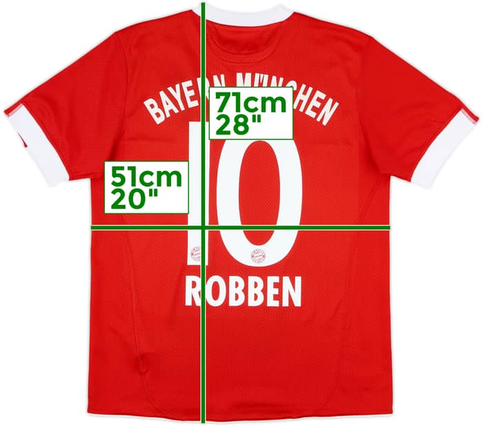 2009-10 Bayern Munich Home Shirt Robben #10 - 8/10 - (M)